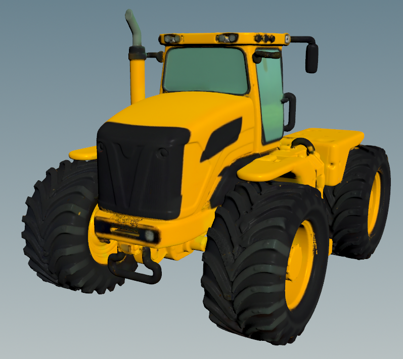 AI-generated tractor after fix